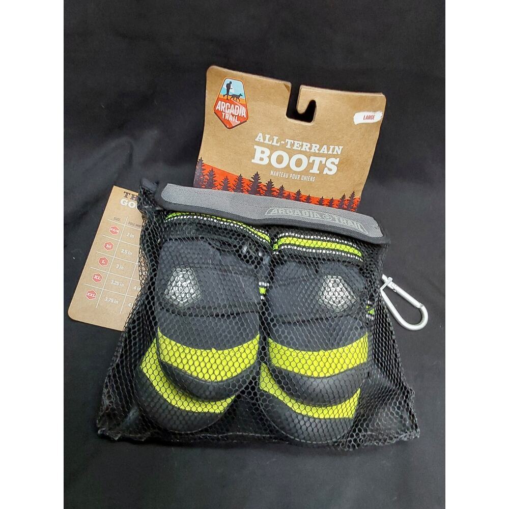 New Dog All Terrain Dog boots Size Large by Arcadia Trail Set of 4